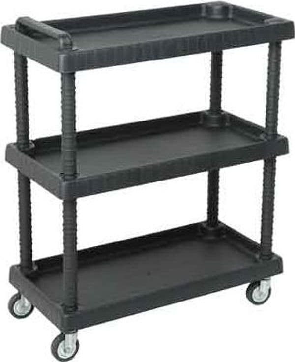 Carrello Portautensili in Plastica 3 Ripiani Cm 75 x 37,5 x 92H - 2