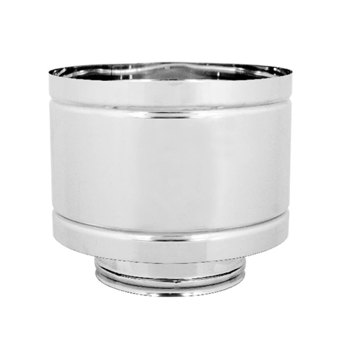 Cappello Antivento Doppia Parete Acciaio INOX 150 Esterno Sp. 0,5 mm EUF - 2