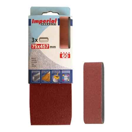 Nastro Abrasivo 75 x 457 mm Grana 60 Imperial Abrasivi 3 Pezzi - 2
