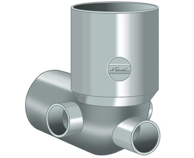 Curva Scarico WC con 3 Attacchi Ø 100 x 40 x 40 NICOLL - 2