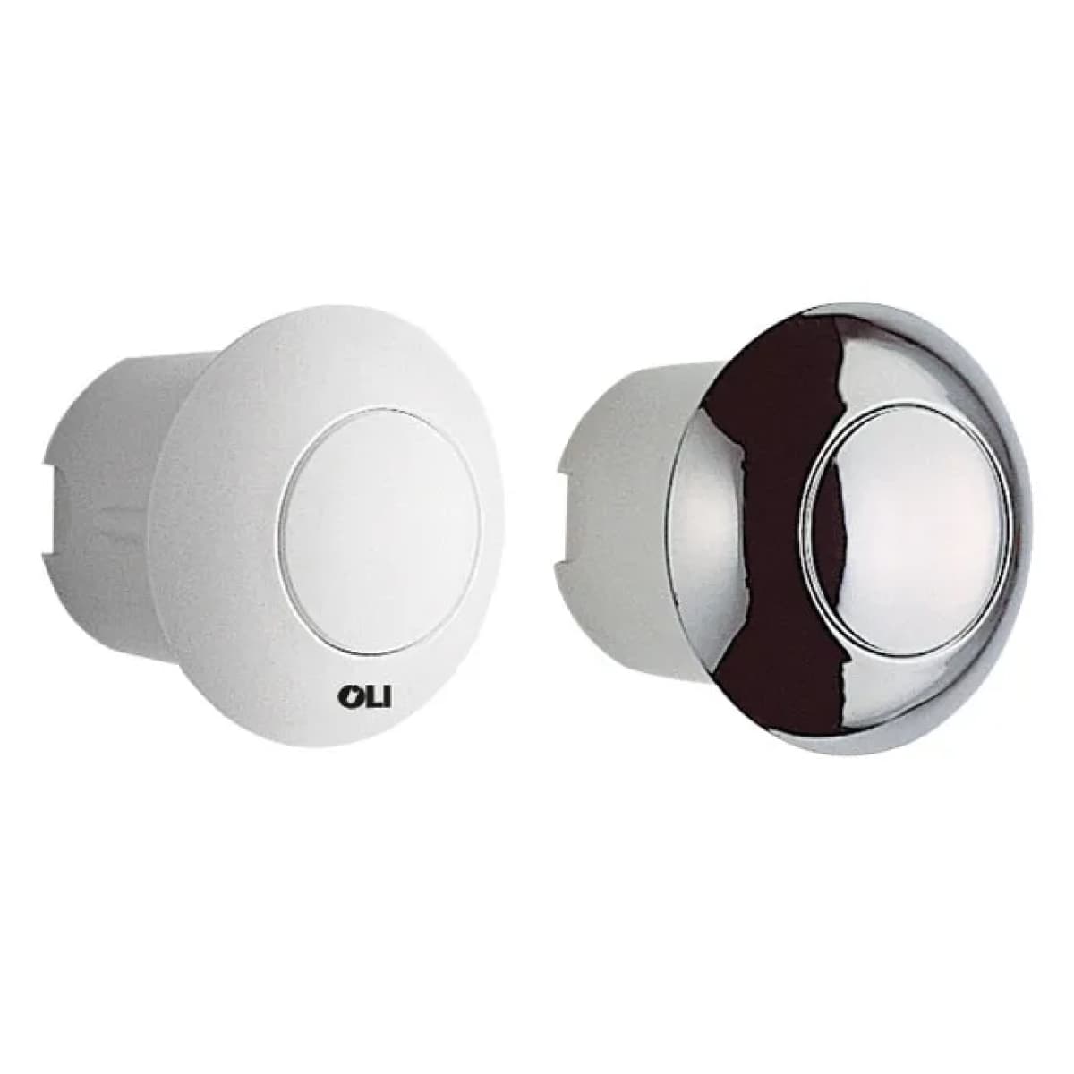 Pulsante Pneumatico ad Incasso Cromato Oliver International - 2