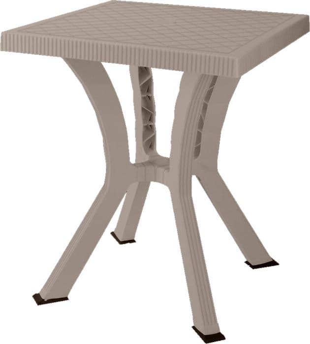Tavolo Rigoletto Elite da Giardino in Resina Cm 60 x 60 Tortora – Idroweb