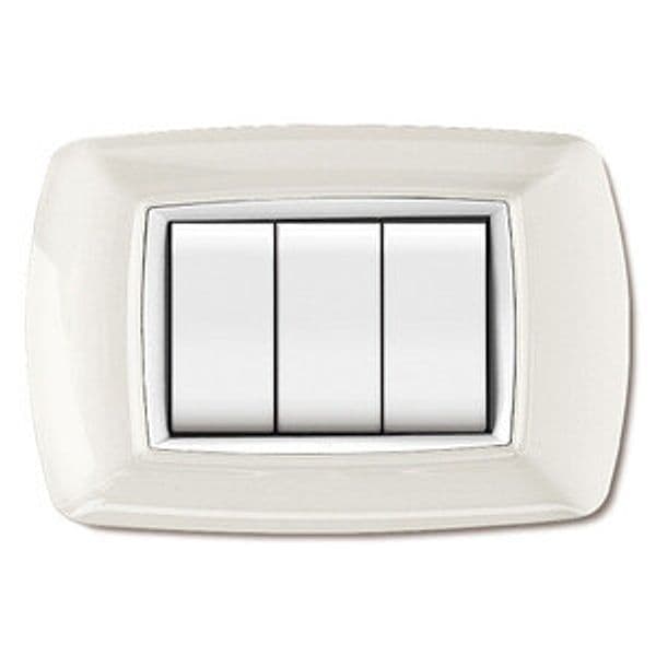 Placca Life Living Plast Bianco 3P Cornice Bianco 10 Pezzi – Idroweb