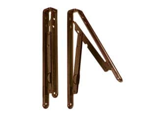 Mensole Pieghevoli Marroni 300 MMX300 Marrone 2 Pezzi - 2