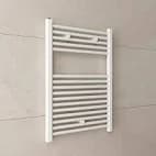 Termoarredo Elettrico H 700 mm con Termostato Aton Bianco L 400 mm W 300 - 2