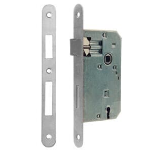 Serratura Q.8 x 70 Nickel 50 B.tondo Bonaiti Serrature 6,0 Blister Bl - 2