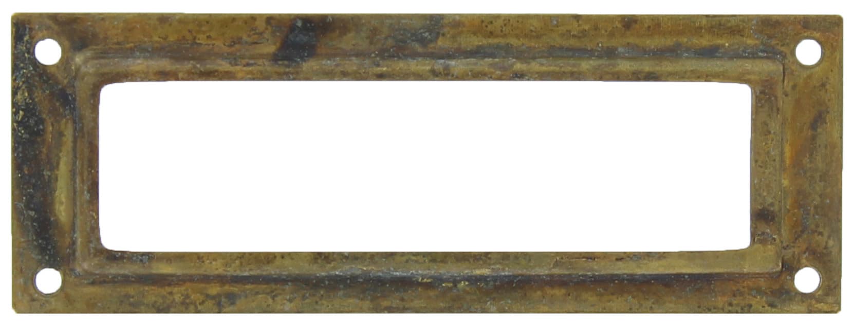 PORTAETICHETTA OTTONE 45123 80X29 MM ANTICATO**- 25,0 pz - 2