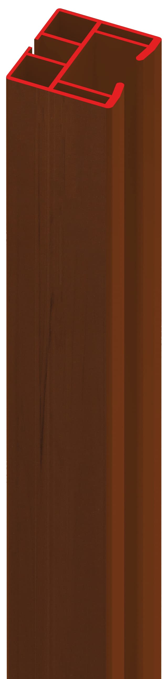 Binario Scorrimento per Porta a Soffietto Monica Colore Noce Cm 180 - 2
