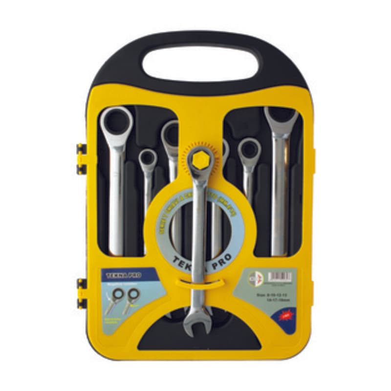 Serie 7 Chiavi a Cricchetto 8 x 19 mm Cromo Van China T Max 6044 1,0 - 2