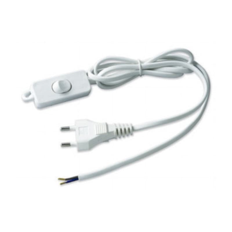 Cavo 1,5 m 2 x 0,75 con Interruttore Bianco Electraline 3PMARK - 2