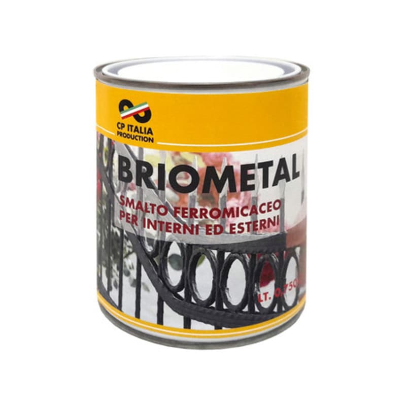 Smalto Micaceo Fine Briometal Grigio Grafite 0,750 6 Pezzi - 2