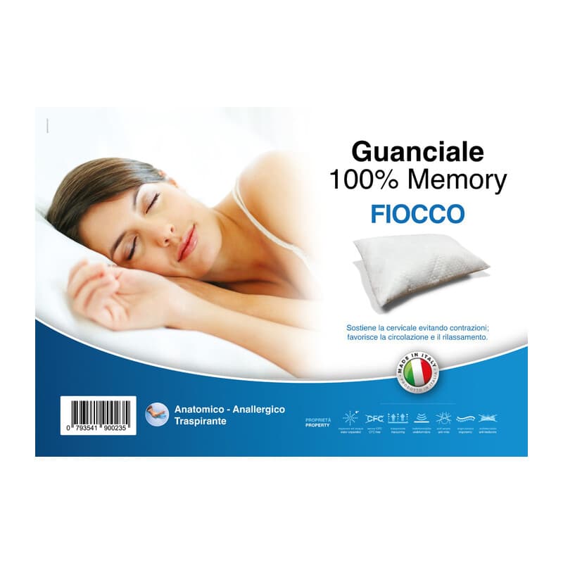 Guanciale Fiocco di Memory Bordino a Contrasto - 2