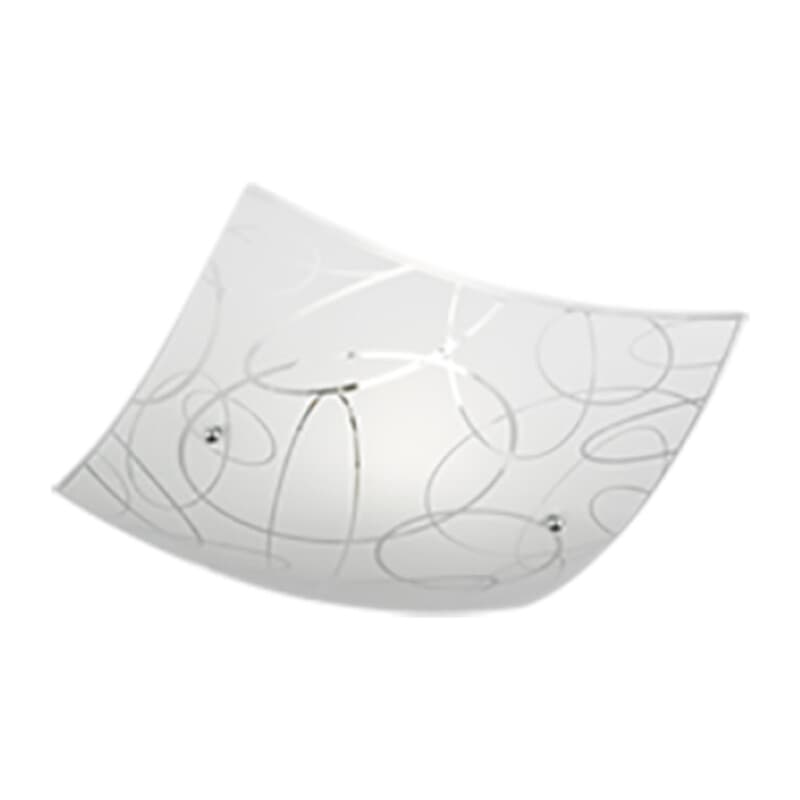 Plafoniera Spirelli Decoro Cerchi E27 30 x 30 cm – Idroweb