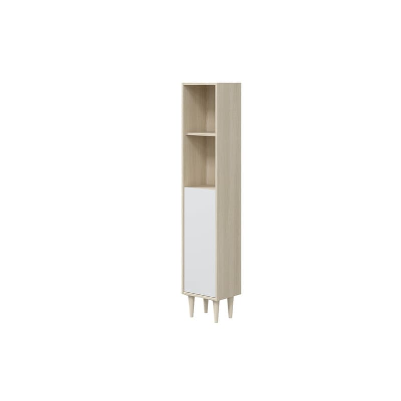 Kit Colonna Bagno Verona 1 Anta 150 Rovere Bianco - 2