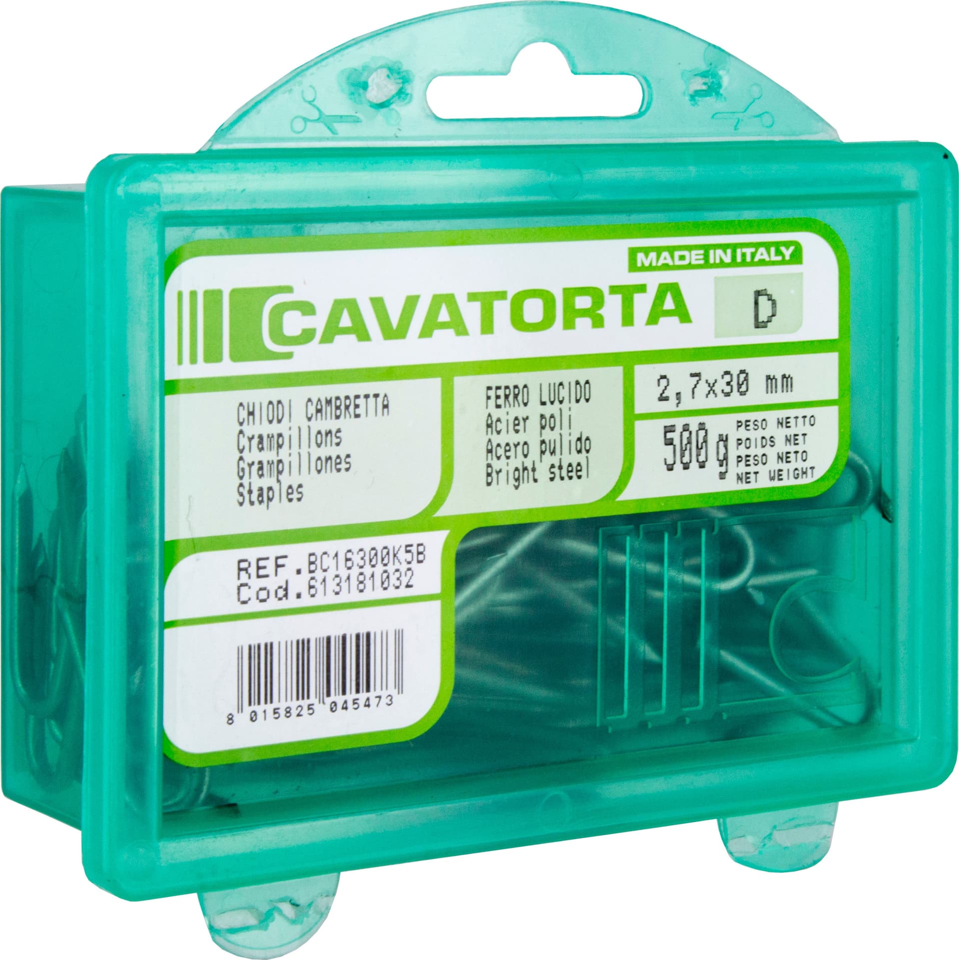 Scatola da Kg. 0,5 Chiodi Cambrette 2,7 16 x 30 - 2