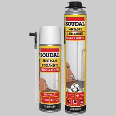 Schiumca Poliuretanica Universale Soudal Ml 750 ml 750 Manuale - 2