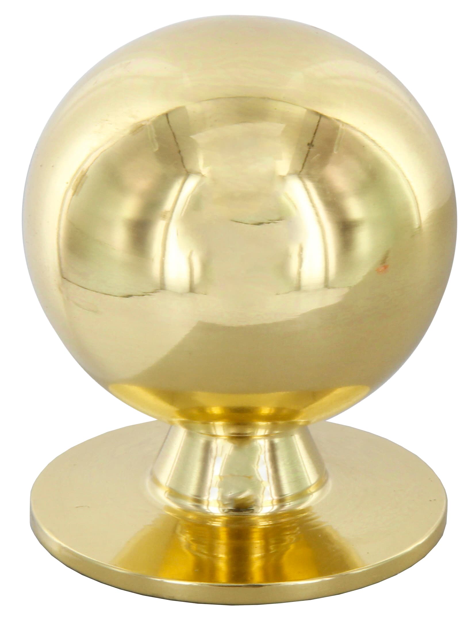 Pomolo Ottone 2172 2001 Ø 20 mm Tornito Lucido Cafim 25 Pezzi - 2