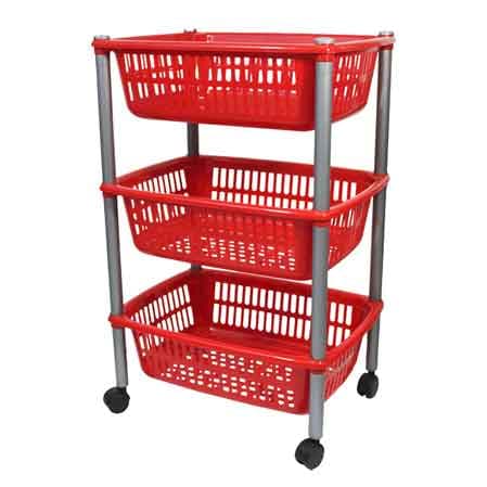 Carrello Multiuso Tre Ripiani Cm 40 x 30 x 85H - 2