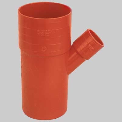Derivazione Ridotta 45 ° PVC 125 x 80 Made in Italy - 2