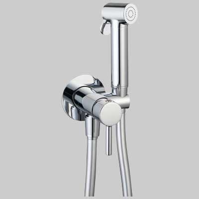 Kit Doccetta Shutoff Tonda con Presa Acqua Cromato Made in Italy - 2
