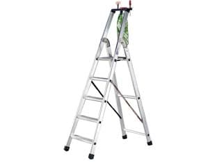 Scala in Alluminio Quadra EN131 5 Gradini 50 CMX11,5X172H (112H Pedana) 6,8 - 2