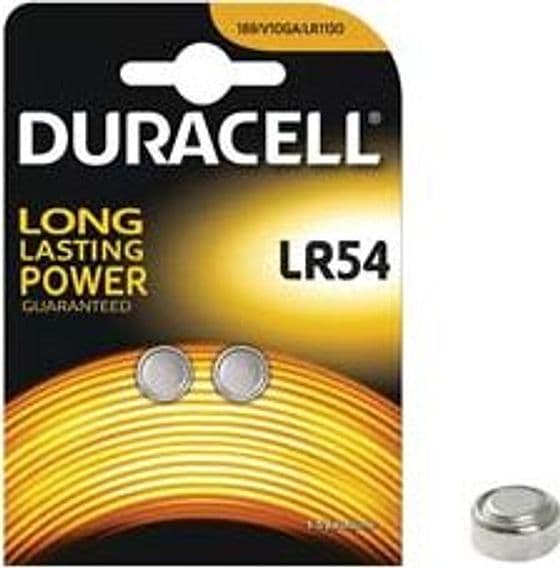 Pila Specialistica a Pastiglia Alcalina (LR54) Duracell 10 Blister