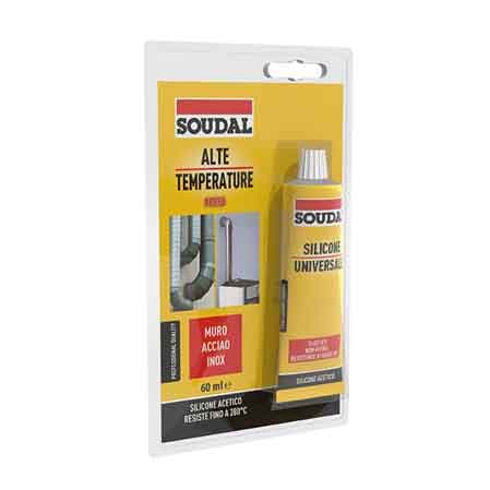 Silicone Alte Temperature in Blister Soudal 60 ml Rosso - 2