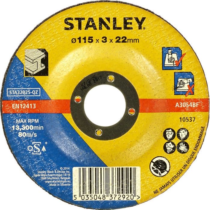 Piranha Stanley STA32025 X32025 Disco D 115 Metallo - 2