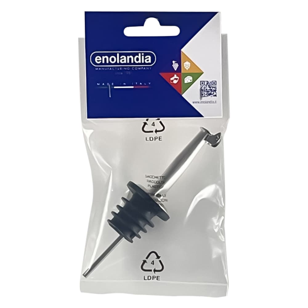 Tappo Versatore Enolandia Colore Nero 10,5 x 3 cm - 2