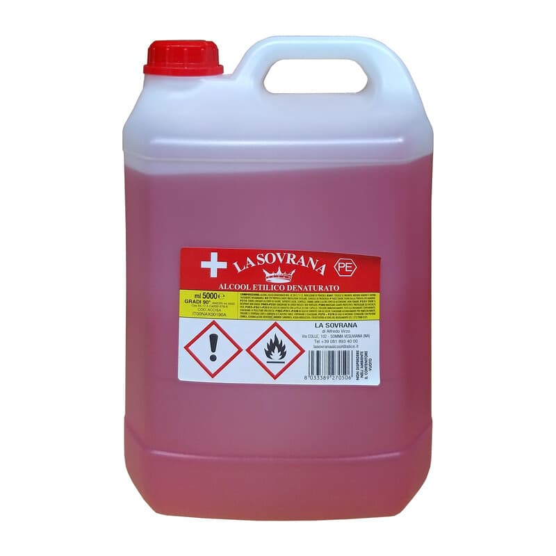 Alcool Denaturato 90 5 l 3 Pezzi - 2