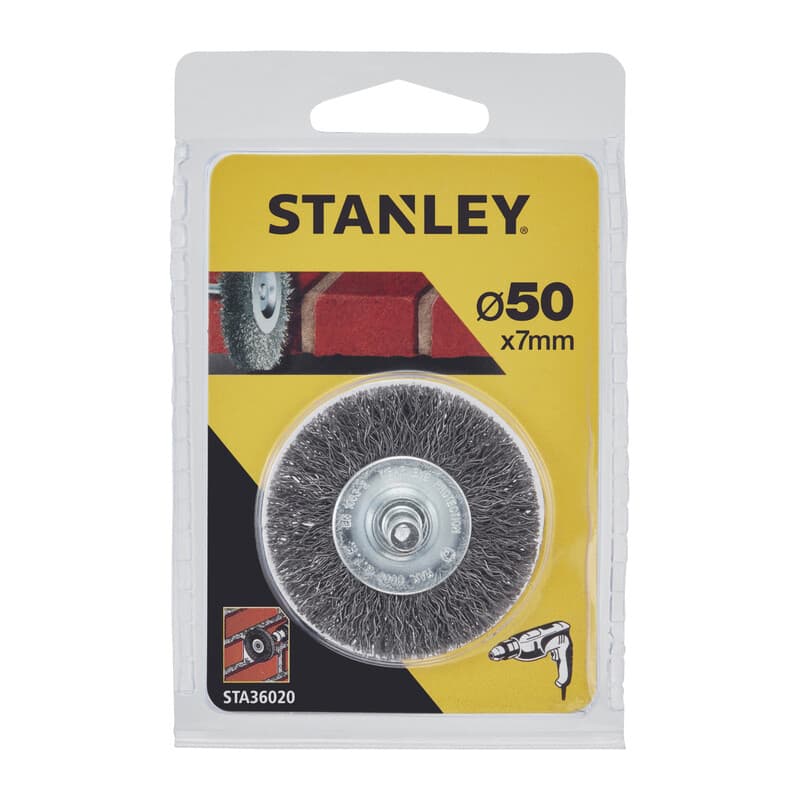 Spazzola Acciaio Circol. D.50 Piranha Stanley STA36020 X36020