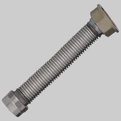 Tubo Flessibile INOX per Contatori Gas F ¾ x F 1 160 mm Made in Italy - 2