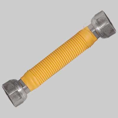 Tubo Flessibile INOX per Gas Ridotto Ff ½ x ¾ 220 x 420 mm Made in Italy - 2