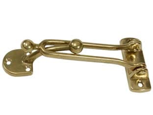Fermaporte con Gancio in Ottone Lucido 130 MMX60H 3 Pezzi - 2