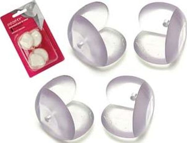 Paraspigolo Angolare Adesivo Trasparente 33 MMX33 in BL.4 Pz 12 Blister - 2