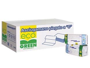 Carta Asciugamani Piegata a C Eco Bianco 20 Pezzi - 2