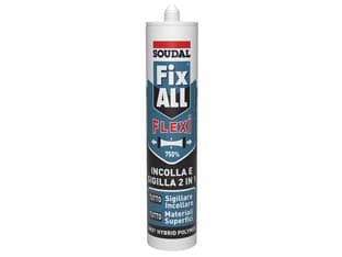 Sigillante Adesivo Fix All Flexi 290 ml Bianco Soudal 2 Pezzi - 2