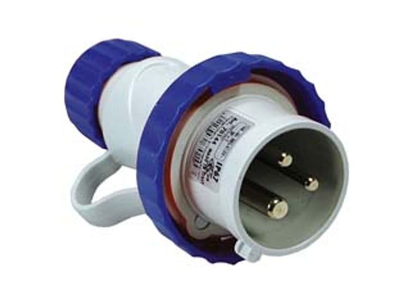 Spina Industriale Volante Argo Blu 2P+T Cee 309 IP67 16A Blu 70140 Fanton - 2