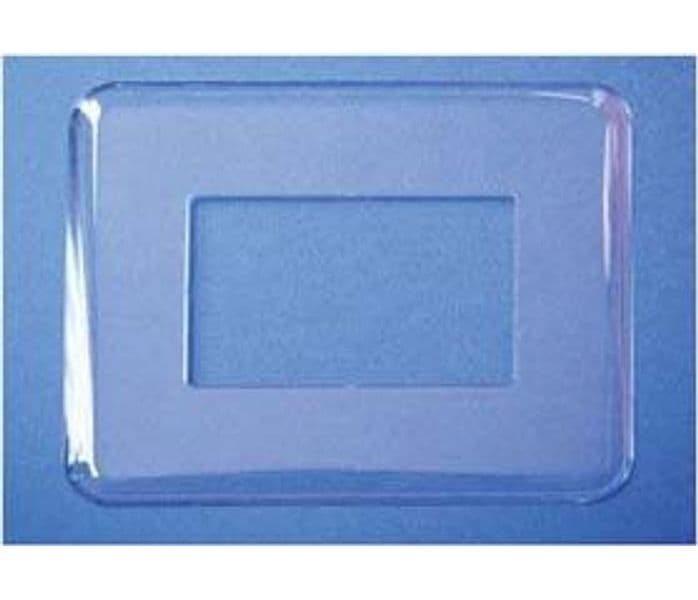 Placca Sottointerruttore Trasparente 25 Pezzi