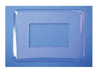 Placca Sottointerruttore Trasparente 25 Pezzi - 2