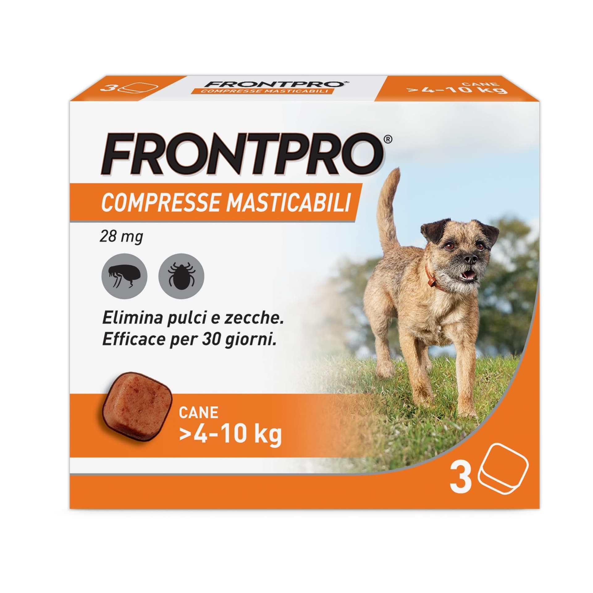 Frontpro Compresse Masticabili per Cani 410 kg Confezione 3 Compresse - 2