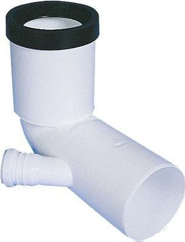 Curva WC Prolungata con 1 Attacco Scarico Idrico Pp Bianco Mm 90X40 7801272 - 2