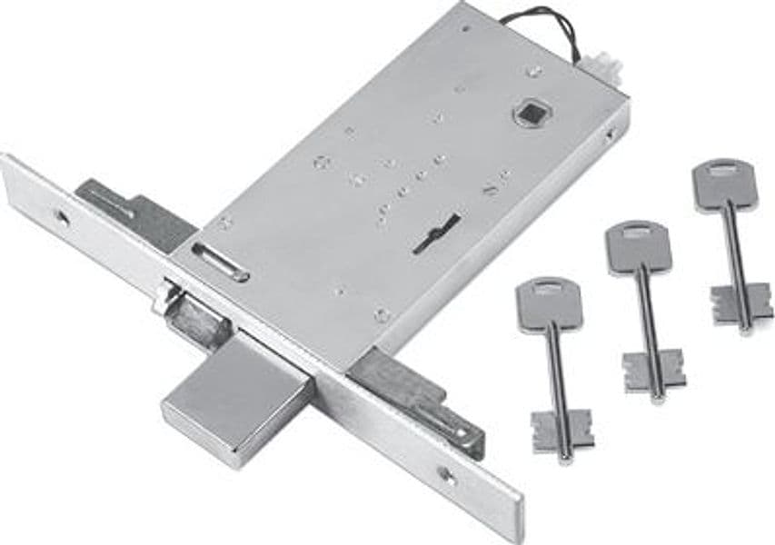 Serratura Metallo Infilare Elettrica 69 Feb B.q Zin F.mm 25 Dm M4 Tripl