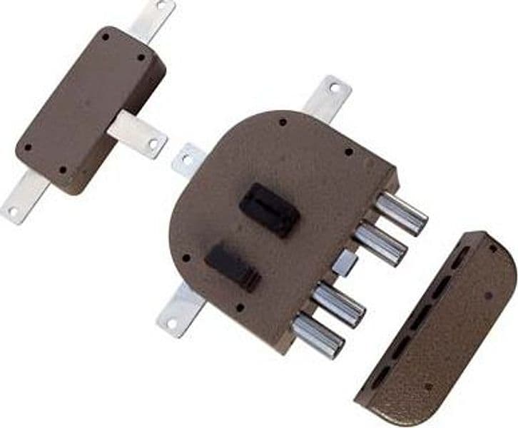 Serratura Legno Applicare 2350 Plus Cr Dm M4 Quint con Scr E.mm 60 Dx - 2
