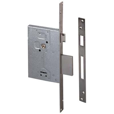Serratura Metallo Infilare 57250 Cisa B.q Zinc F.mm 25 Dm M4 con Scr E.mm - 2