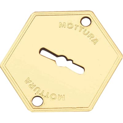 Mostrina Porta Blindata 95223 Mottura Dm Ottone 52 x 64 mm 5 Pezzi - 2