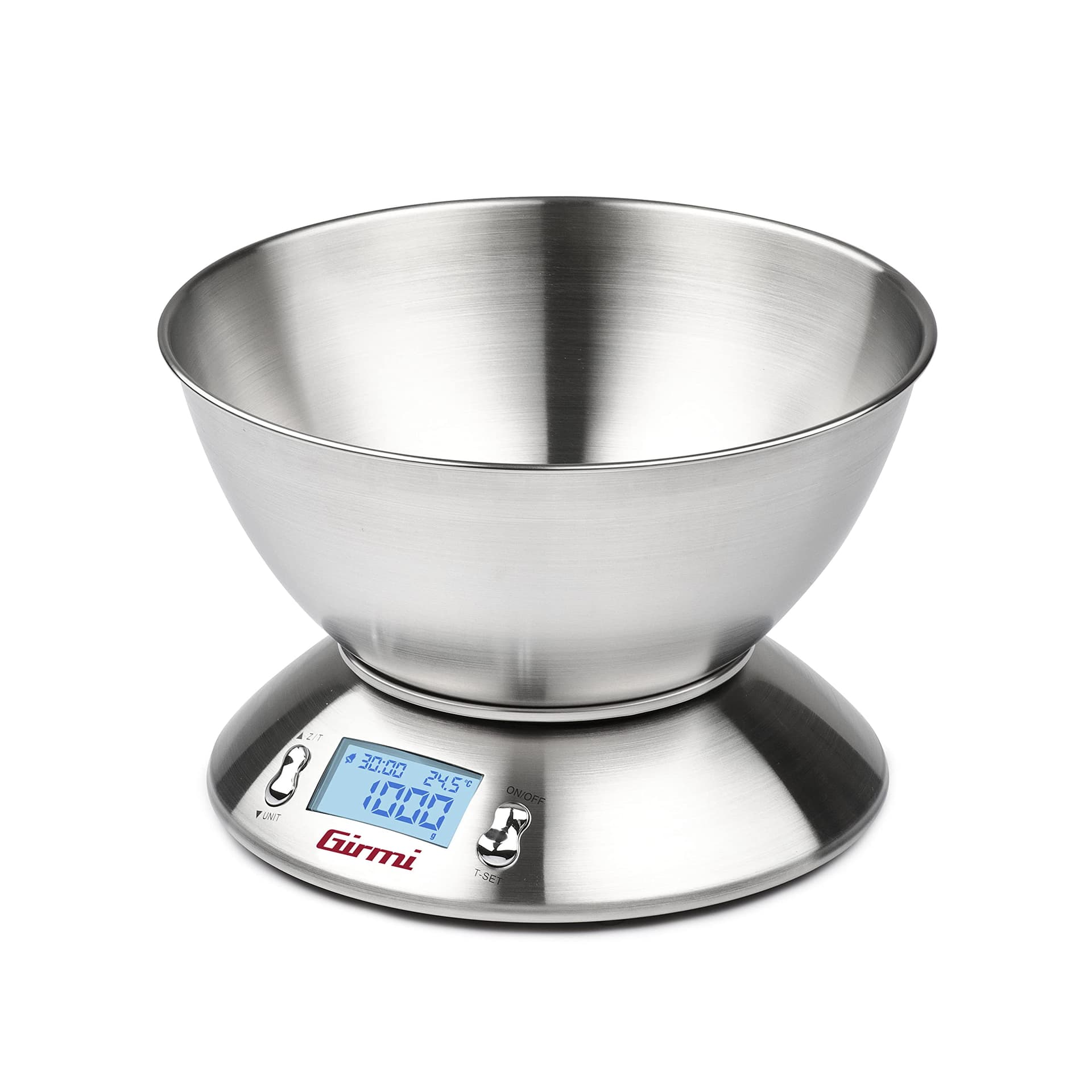 Bilancia Digitale Cucina PS85 Inox Girmi Kg 5 1 g con Ciotola 2XAAA Non - 2