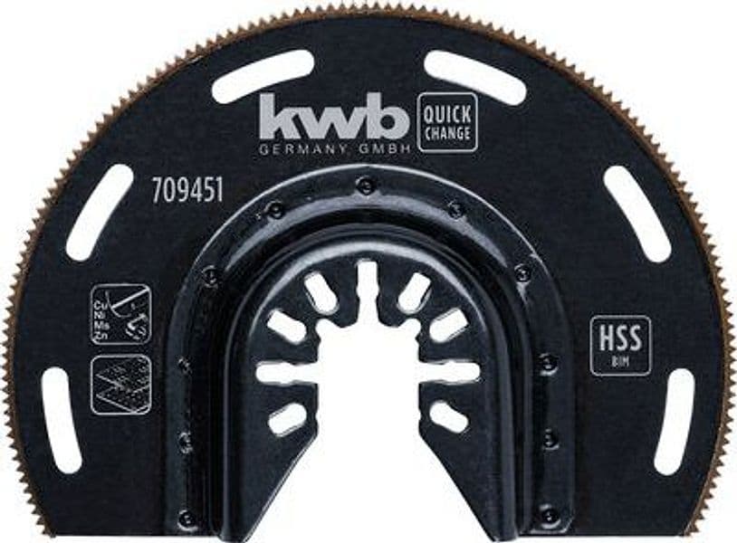 Lama per Multifunzione Semicircolare Hss Kwb Universale Mm 87X15 - 2