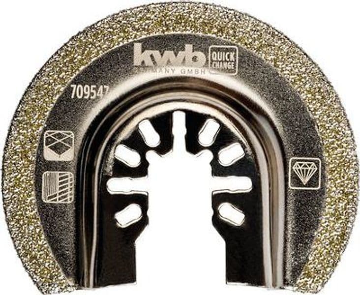Lama per Multifunzione Semicircolare Diamantata Kwb Universale Mm 65X12 - 2