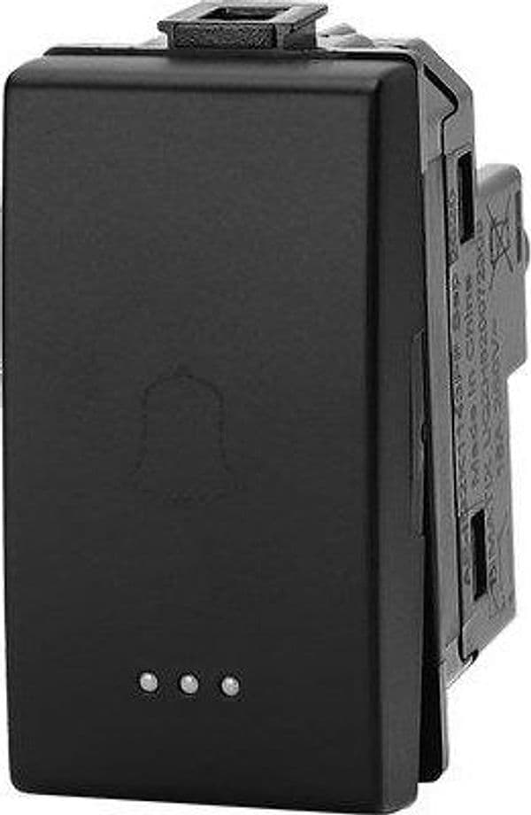 Pulsante Unipolare Campanello Abm Nero a 16 250 V 8 Pezzi – Aigostar